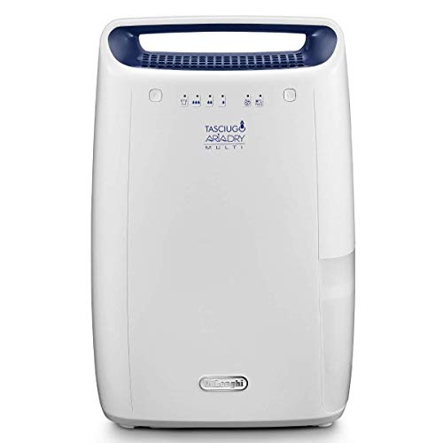 De'Longhi DEX212F AriaDry Déshumidificateur d'air pour maison, 300 W, 12 litres, 37 décibels,...