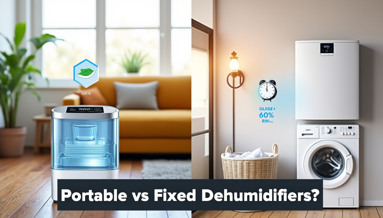 Découvrez Les Différences Entre Déshumidificateurs Portables Et Fixes Pour Faire Le Choix Adapté à Vos Besoins. Analysez Les Avantages, Inconvénients, Et Conseils Pratiques Pour Optimiser L'humidité De Votre Intérieur.